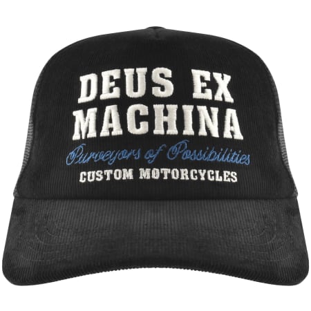 DEUS EX MACHINA タッパー XL Deus Ex Machina Gumshoe Cord Trucker Cap Black | Mainline Menswear us